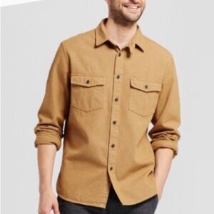 Goodfellow & Co Tan Casual Button Down Shirt